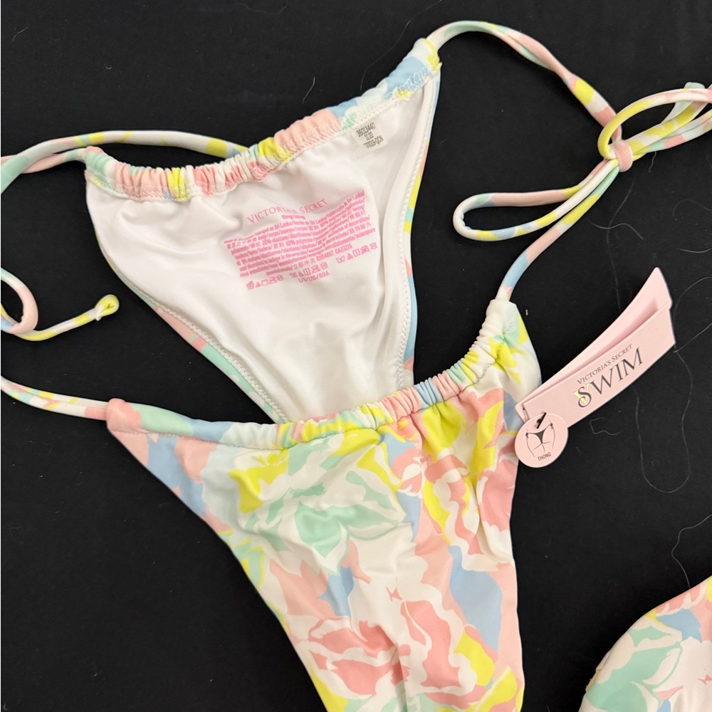 Victoria's Secret Pastel Tie-Dye String Bikini set
